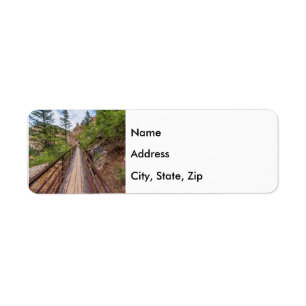 Étiquette de adresse du pont piétonnier de Seven F