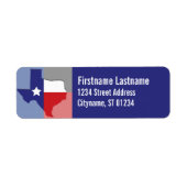 Étiquette de adresse du Texas (Devant)