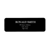 Étiquette de adresse élégant (Devant)