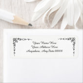 Étiquette de adresse élégant (En situation)