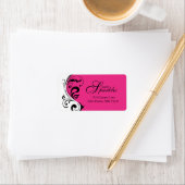 Étiquette de adresse élégant personnalisé (En situation)