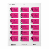 Étiquette de adresse élégant personnalisé (Feuille entière)