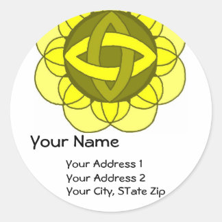 étiquette de adresse "Équilibrer le plexus solaire