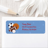 Étiquette de adresse étoilé (En situation)