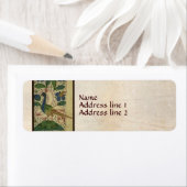 Étiquette de adresse faisan médiéval (En situation)