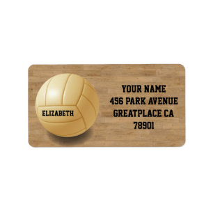Étiquette de adresse fait sur commande de boule de