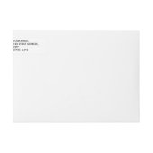 Étiquette de adresse fait sur commande principal (Devant)