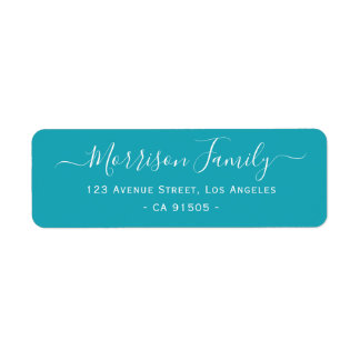 étiquette de adresse familial personnalisé