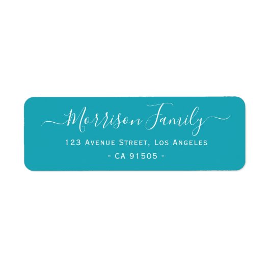 étiquette de adresse familial personnalisé (Devant)