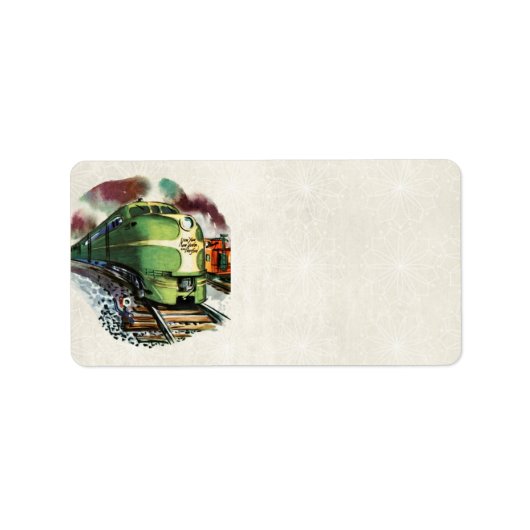 Étiquette de adresse ferroviaire vintage (Devant)