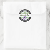Étiquette de adresse feuille aquarelle (Sac)