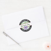 Étiquette de adresse feuille aquarelle (Enveloppe)