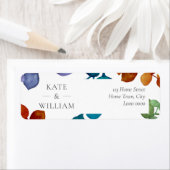 Étiquette de adresse Feuille de Woodland Eucalyptu (En situation)