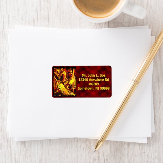 Étiquette de adresse Fire Spirit (En situation)