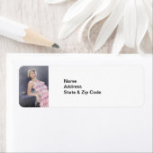 Étiquette de adresse Flapper Springtime (En situation)