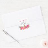 étiquette de adresse floral (Enveloppe)