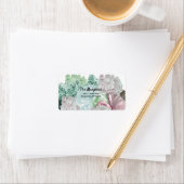 Étiquette de adresse floral mixte (En situation)