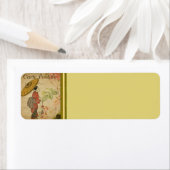 Étiquette de adresse français de carte postale (En situation)