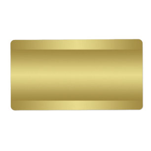 Étiquette de adresse goldtone d'impression à la