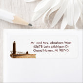 Étiquette de adresse Grand Haven MI (En situation)