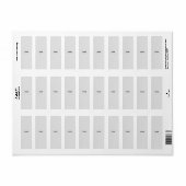 ÉTIQUETTE DE ADRESSE GRAY SIMPLE NAME (Feuille entière)