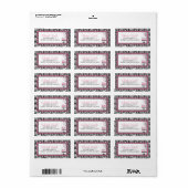 Étiquette de adresse HP Wild Birthday Cake (Feuille entière)