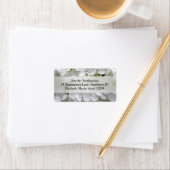 Étiquette de adresse Hydrangea (En situation)