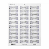 Étiquette de adresse Hydrangea (Feuille entière)