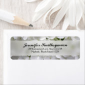 Étiquette de adresse Hydrangea (En situation)