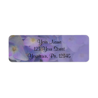 Étiquette de adresse Hydrangeas