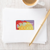 Étiquette de adresse Imaginaire de dragon dormant (En situation)