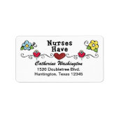 Étiquette de adresse infirmier - SRF (Devant)