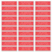 étiquette de adresse invité de l'enveloppe de vaca (Devant)