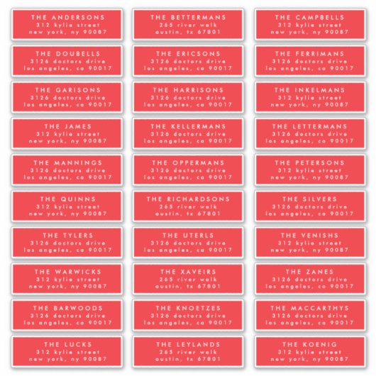 étiquette de adresse invité de l'enveloppe de vaca (Devant)