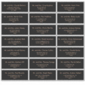 Étiquette de adresse invité du Mariage royal offic (Devant)