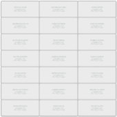 Étiquette de Adresse Invité Vert Sage Foncé Transp (Devant)