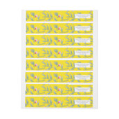 Étiquette de adresse jaune pâle (Feuille)