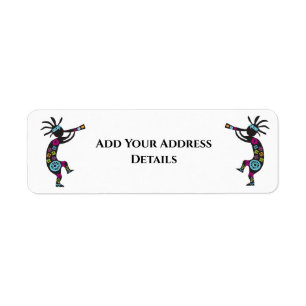 Étiquette de adresse Kokopelli Sud-Ouest