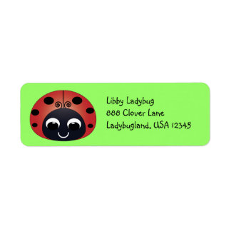 Étiquette de adresse Ladybug