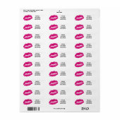 ÉTIQUETTE DE ADRESSE LIPS/ÉTIQUETTE LIPS (Feuille entière)