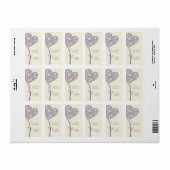 ÉTIQUETTE DE ADRESSE LOVE TREE (Feuille entière)