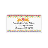 Étiquette de adresse Lovebirds (Devant)