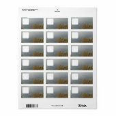 Étiquette de adresse mailing styles art&design (Feuille entière)