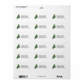 Étiquette de adresse Maine Map (Feuille entière)