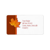 Étiquette de adresse Maple Leaf (Devant)