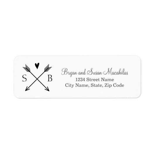 Étiquette de adresse mariage (Devant)