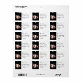 Étiquette de adresse mariage (Feuille entière)