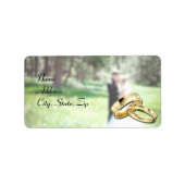 Étiquette de adresse mariage (Devant)