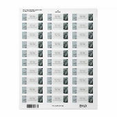 Étiquette de adresse mariage - Arbre À feuillage p (Feuille entière)