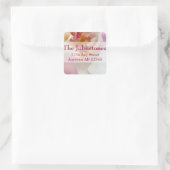 Étiquette de adresse Mariage Chartreuse White Orch (Sac)